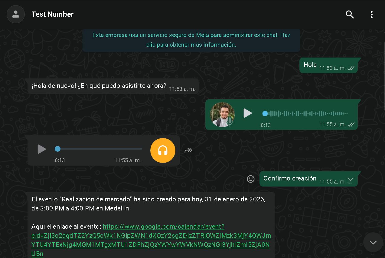 Agente de IA para WhatsApp — multimodal + MCP